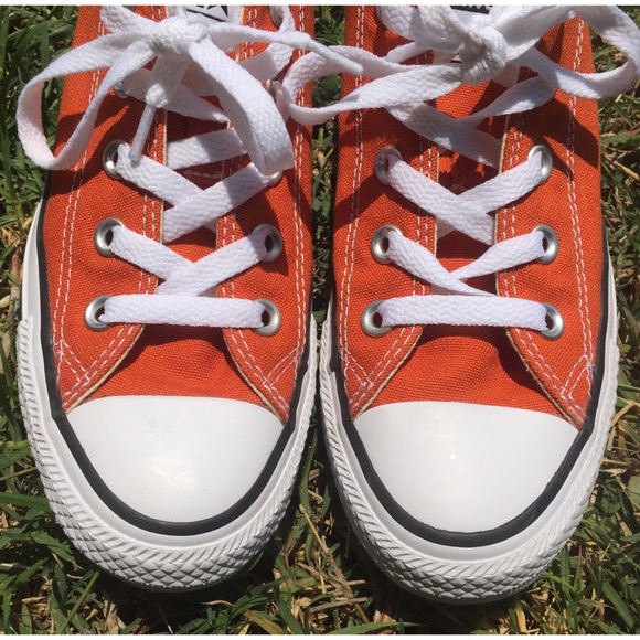 dark orange converse